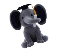 ORFOFE Peluche Éléphant Diplômé Mignonne Décoration Bureau Confortable pour Maison et Bureau