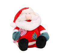 ORFOFE Peluche Père Noël Doux et Adorable Décoration Festive pour Garçon Fille et Adultes Cadeau Noël Garçon Fille