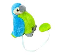 ORFOFE Peluche Perroquet Épaule Réaliste Oiseau Doux et Accessoire Costume Pirate pour Garçon Fille Décoration Cosplay Halloween et Fêtes
