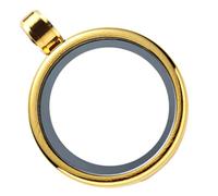 ORFOFE Pendentif Médaillon Double Face Acier Inoxydable pour Photos Boîte Ronde Ouvrable avec Verre DIY Bijoux à Suspendre Charm Photo pour Collier et Porte-clés Design et Polyvalent