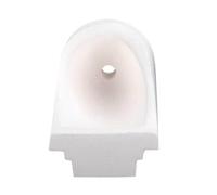 ORFOFE Petit Creuset en Porcelaine Blanc pour Fusion et Coulée Précise de Métaux et Or Force Centrifuge, Accessoire pour Laboratoire Dentaire et Fabrication Bijoux