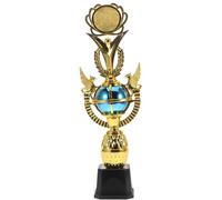 ORFOFE Petit Trophée Prix de Compétition Sportif en Plastique Bleu Compact et Léger, pour Récompenses et Encouragements Lors de Concours pour Garçon et Filles