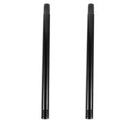 ORFOFE pièces de mât de Drapeau pour télescope, kit de pièces de Rechange pour matériel de mât de Drapeau, Acier Inoxydable Noir, 2pcs, Filetage précis, Conception modulaire, pour mât de