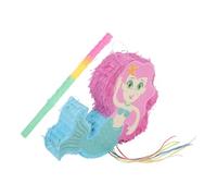 ORFOFE Piñata Sirène en Papier pour Anniversaire Garçon et Filles, Décoration Facile à Installer, Résistante, pour Fêtes D'anniversaire et Jeux D'garçon et Filles