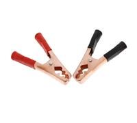 ORFOFE Pinces Crocodiles Métalliques Robustes 2 Pièces Grandes Taille Revêtement Cuivre Épais, Pince à Fil pour Batterie Voiture, Câble Démarrage, Outil Électrique Portable Usage