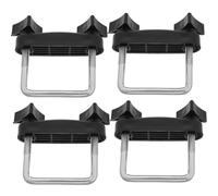 ORFOFE Pinces de Barre transversale de remorque 4pcs en métal avec Fixation sécurisée pour Porte-Bagages, adapté Transport et Voyage