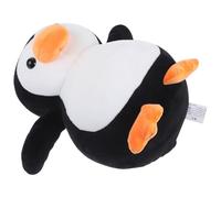 ORFOFE Pingouin en Peluche Noir 25 CM Coussin Décoratif Doux et Pingouin pour Chambre Salon et Présent d'anniversaire