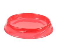 ORFOFE Plaque de Combat Gyroscopique Ronde en Plastique Rouge Plateau D’Entraînement Portable pour Gyroscope Burst Accessoire Jeu de Combat Stabilité Améliorée Usage Réutilisable