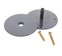 ORFOFE Plaque de Recouvrement pour Trou de Serrure 2,5 Pouces, Cache-trou de Poignée de Porte Noir Vis Incluses, Protection pour Verrous de Sécurité, Adaptée aux Portes Intérieures