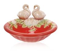 ORFOFE Plateau Décoratif en Céramique de Cygne, Assiette Multifonction pour Fruits et Bijoux, Surface Polie Lisse, pour Rangement et Décoration D'intérieur, Plateau Service Original