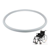 ORFOFE Pneu Solide de Remplacement en Pu pour Fauteuil Roulant, Diamètre 24 Pouces, Compatible Plupart des Modèles, Utilisation Quotidienne en Intérieur et Extérieur