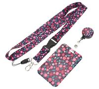 ORFOFE Pochette de protection pour carte d'identité et cartes professionnelles, étui ABS à motif tournesol, pochette horizontale avec clip et enrouleur facile à tirer, usage