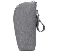 ORFOFE Pochette Isolante pour biberon Oxford Gris Poche Pratique pour Lait Infantile Transport extérieur avec Fermeture éclair Facile à Ouvrir Adapté aux Nouveaux Parents et Sorties