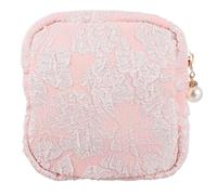 ORFOFE Pochette Menstruelle Portable pour Femmes et Filles pour Usage Intérieur et Scolaire Chic et Délicat en Coton et Lin Paquet de Rangement de Serviettes Hygiéniques