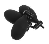 ORFOFE Pompe à Air Manuelle 3 Pièces pour Tensiomètre, Valve de Compression et Purge D’air en Pvc Noir, Accessoires de Remplacement pour Gonflage Précis et Usage Domestique