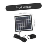 ORFOFE Pompe Solaire pour Bassin Jardin Petit Modèle Fontaine Décorative Extérieure Pompe à Eau Solaire pour Fontaine de Jardin Oxygénation Piscine et Bassin Décoration Écologique