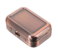 ORFOFE Portable Ashtray Rectangular Metal with Lid Windproof Cigar Ashtray for Car Outdoor Travel Camping Portable Pocket Ash Holder