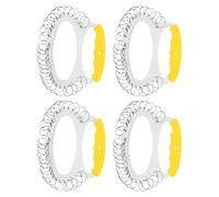 ORFOFE Porte-Clés 28 Emplacements avec 4 Pochettes en Acier Inoxydable Robuste Organisateur de Clés Portable en Plastique pour Personnel de Maintenance et Gestion d’Hôtel