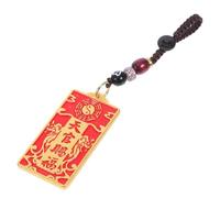 ORFOFE Porte Clés Laiton Feng Shui avec Symbole Chinois Ciel Accorde Bénédictions de Protection et Accessoire Spirituel pour