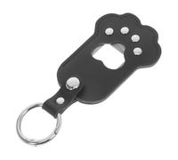 ORFOFE Porte-clés Souvenir Poils Animaux Cuir PU Boîte de Rangement Forme de Patte Porte-clés Mémorial pour Poils de Chien et Chat Accessoire Sentimental