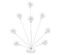 ORFOFE Porte-Photos sur Pied Multi-Branches en Métal Inoxydable Support Photo de Table Stable Clips Fixes pour Fiches Mémo et Images Accessoire Décoratif Polyvalent pour Bureau et