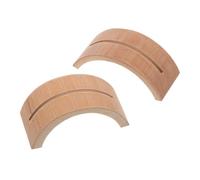 ORFOFE Présentoir à Ventilateurs En Bambou Naturel Demi-cercle, Support De Rangement Stable Pour Éventails Pliants, Lot De 2 Pièces, Décoration D'intérieur Polyvalente