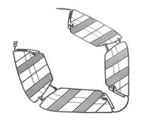 ORFOFE Protection Maille Roue Arrière Vélo Garde Filet Plastique Accessoire Vélo Sécuritaire pour Installation Facile sans Outil Résistant Aux Intempéries