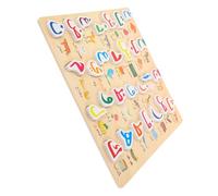 ORFOFE Puzzle Alphabet Arabe Bois Educatif pour Tout-Petits Jeu de Lettres Arabes Adapté Aux Outil Apprentissage Cognitif et Développement Intellectuel pour Garçon Fille