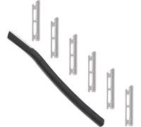 ORFOFE Rasoirs à sourcils tondeuse à barbe noir avec six lames remplaçables, en acier inoxydable et ABS, 1 set pour femmes à usage bureau et fête