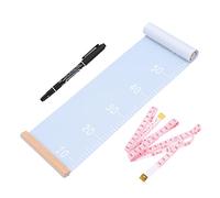 ORFOFE Règle De Hauteur Mural Toile Pour Garçon Fille Mesure Durable Et Adorable Bleu