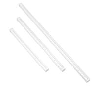 ORFOFE Règles Droites Outil de Dessin Portable Ensemble de 3 en Acrylique Transparent pour Mesures Précises pour Étudiants et Architectes