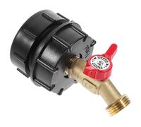 ORFOFE Robinet pour Réservoir IBC 60 Fils Fins S60x6 en Abs Et Caoutchouc, Connecteur Étanche pour Fût d'eau 275-330 Gallons, Raccord Irrigation Jardin Adapté Au Montage De Barils De Tonnes