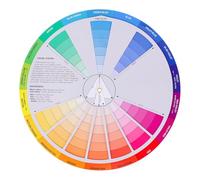 ORFOFE Roue de Couleurs et Claire Nuancier de Mélange et Tableau de Couleur pour Apprentissage Outil de Rotation Visuel pour Artistes et