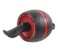 ORFOFE Roue de Fitness à Roulettes Automatique avec Retour Élastique 1 Pièce Couleur Gris et Rouge Antidérapante Silencieuse pour Entraînement Abdominal et Renforcement du Tronc à