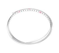 ORFOFE Ruban de Mesure Auto-adhésif en Acier Blanc, Règle Graduée Métrique 0,1-100mm pour Établis et Scie à Ruban, Autocollant et Découpable la Longueur Désirée