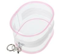 ORFOFE Sac De Transport pour Poupée en PVC Transparent Sac Suspendu pour Exposition De Poupées Couleur avec Porte Clés Ni Pompon