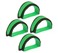 ORFOFE Sangles de Pédales de Vélo Réglables en Nylon Robuste Vertes Lot de 2 Set de Paires de Cale-Pieds Antidérapants pour Vélos à Pignon Fixe VTT et Route Maintien Sécurisé pour