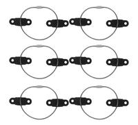 ORFOFE Sangles de Sécurité Anti-Basculement pour Meubles, 6 Pièces, Métal Noir, Facile à Installer, pour Armoires et Meubles TV, Protection Garçon et Filles
