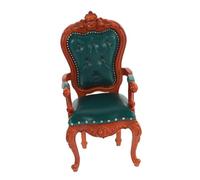ORFOFE Scale Armchair in Tiny Fabric Chair for Living Bedroom and Study Miniature Home Decor Accessory