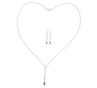 ORFOFE Set de Bijoux Allumette Fantaisie pour Femmes Boucles Oreilles Pendantes et Collier Assorti Accessoires Ludiques et Élégants pour et Occasions Décontractées ou