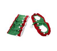 ORFOFE Set de Décoration Cheval pour Fêtes avec Protège-jambes Respirants et Chapeau Elfique Accessoires Confortables et pour Parades et Événements Festifs de Noël
