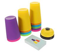 ORFOFE Set de Gobelets Empilables Colorés pour Garçon Fille Éducatif et Portable pour Développer la Rapidité Coordination Cadeau Ludique pour Garçons et Filles de Ans et Plus