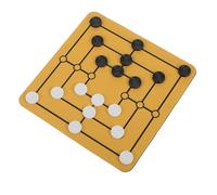 ORFOFE Set de Jeu de Société Nine Mens Morris Traditionnel Plateau Plats Jeu Stratégique Familial pour Fêtes et
