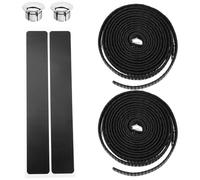 ORFOFE Set de Ruban de Guidon Vélo Route EVA Antichoc Bande de Protection Confortable et Antidérapante Accessoires Vélo Poignée Cyclisme Noire