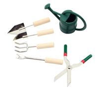 ORFOFE Set Doutils Miniatures de Jardinage avec Arrosoir Sécateur et Pelle Accessoires Décoratifs pour Maison de Poupée Kit Compact pour et Décoration de Scènes Miniatures