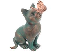 ORFOFE Statuette de Chat Miniature Résine Décoration Animale pour Intérieur Petite Figurine de Chat