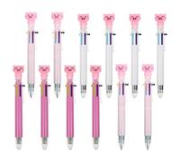 ORFOFE Stylo créatif Stylo à bille six couleurs 12Pcs en plastique avec poignée, pour élèves et étudiants, pour marquer des choses importantes et écrire en classe