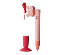 ORFOFE Stylo Multifonction Petit Stylo à Plume Éventail avec Ventouse, Écriture Fluide et Légère, Ambiance Estivale Lors des Examens ou Devoirs