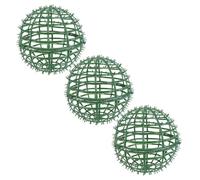 ORFOFE Support à Boules Topiaires 3 Pièces Vert en Plastique | Cadre Floral Élégant, Usage Mariage et Maison, Design Unique, Facile à Utiliser, Fiable