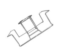 ORFOFE Support à Rôtir Poulet Canette de Bière Pliable en Acier Inoxydable pour Barbecue Extérieur Camping Cuisson Dinde Verticale Portable Multifonction Grill